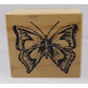 Butterfly Rubber Wood Stamp For Crafts & Scrapbooking by PSX Vintage 1989 -1⅞"x1